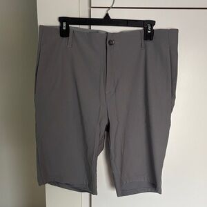 adidas Men's Gray Flat Front Shorts
